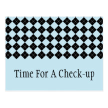 Blue Argyle Postcard