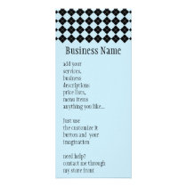 Blue Argyle Rack Card rack cards