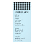 Blue Argyle Rack Card