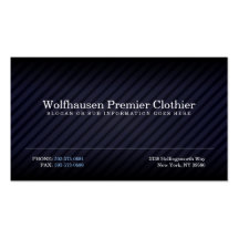 Blue Armani Suit Business Cards