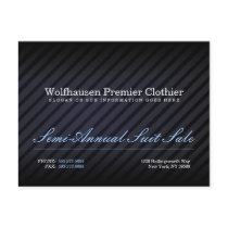 Blue Armani Suit Promo Postcard - Customized
