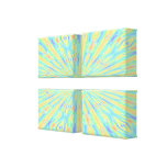 Blue Art Abstract Wrapped Art Stretched Canvas Prints