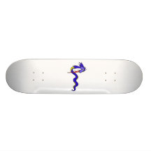 Blue asian dragon skate boards