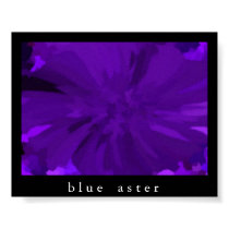 Blue Aster (Abstract Print)