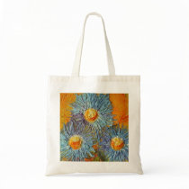 Blue Aster Flowers Bag