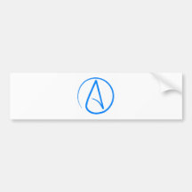 Blue Atheist A Bumper Sticker