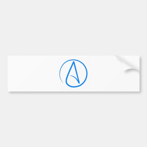Blue Atheist A Bumper Sticker
