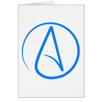 Blue Atheist A Greeting Cards