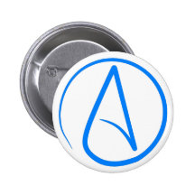 Blue Atheist A Pinback Buttons