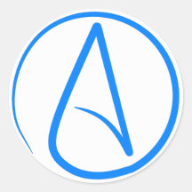 Blue Atheist A Stickers