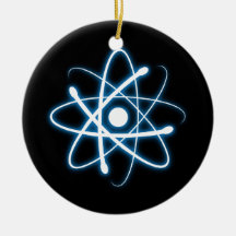 Blue Atom Ornament