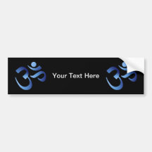 Blue Aum Bumper Sticker