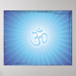 Blue Aum Energy Posters