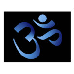 Blue Aum Post Card
