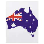 Blue Aussie Map Flag Personalized Flyer