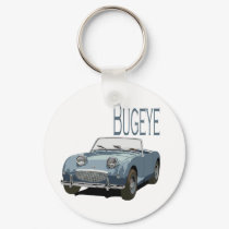 Blue Austin Healey Sprite keychains
