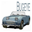 Blue Austin Healey Sprite posters