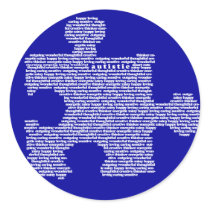 Blue Autism Puzzle Peice Sticker