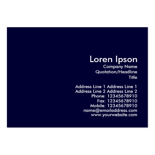 Blue Autumn Business Card Templates (back side)