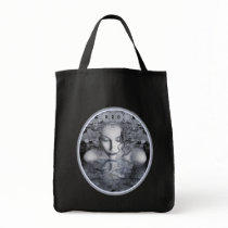 Blue Autumn Grocery Tote bags