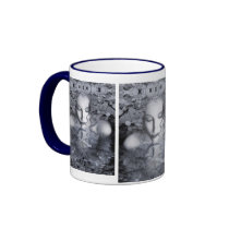 Blue Autumn Mug by jaeda_dewalt_art Blue Autumn Mug