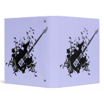 Blue Avery Binder with Electric Guitar