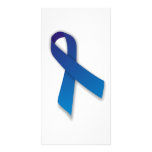 Blue Awareness and Remembrance Ribbon Photo Card Template
