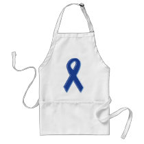Blue Awareness Ribbon aprons