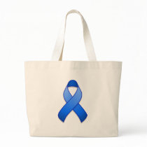 Blue Awareness Ribbon Bag by jamieco Blue Awareness Ribbon Bag