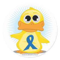 http://rlv.zcache.com/blue_awareness_ribbon_duck_sticker-p217918944954307911tr4z_210.jpg