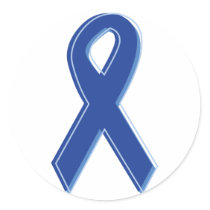 Blue Awareness Ribbon stickers