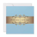 Blue Baby Boy Prince Shower Personalized Invites