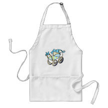 blue baby buggy aprons