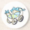 blue baby buggy
