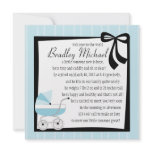 Blue Baby Buggy Invite