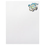 blue baby buggy personalized letterhead
