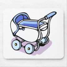 blue baby buggy mouse pad