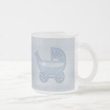 blue baby buggy mugs