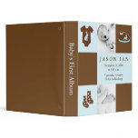 Blue Baby Clothes Photo Book 3 Ring Binders