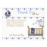 Blue Baby Crib Custom Invites