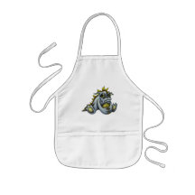 Blue baby dragon aprons
