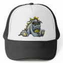 Blue baby dragon hat
