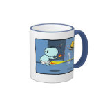 Blue Baby Flaming Fart Mug