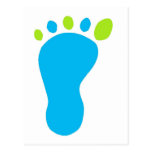 Blue Baby Foot Postcards