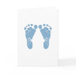 Blue baby footprints cards