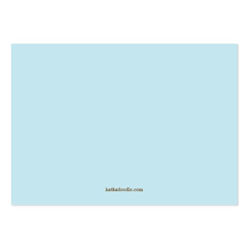 Blue Baby Shower Book Insert Request Card Business Card Template (back side)