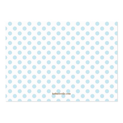 Blue Baby Shower Diaper Raffle Ticket Insert Business Card (back side)