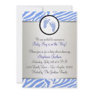 Blue Baby Shower Custom Invitation
