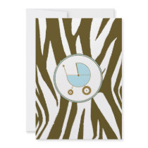 Blue Baby Shower Invitation