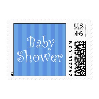 Blue Baby Shower Postage Stamps stamp